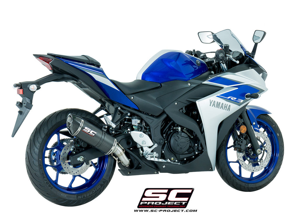 SC-PROJECT - オーバル スリップオンサイレンサー (消音バッフル付属) YZF-R25 / R3 '15-21